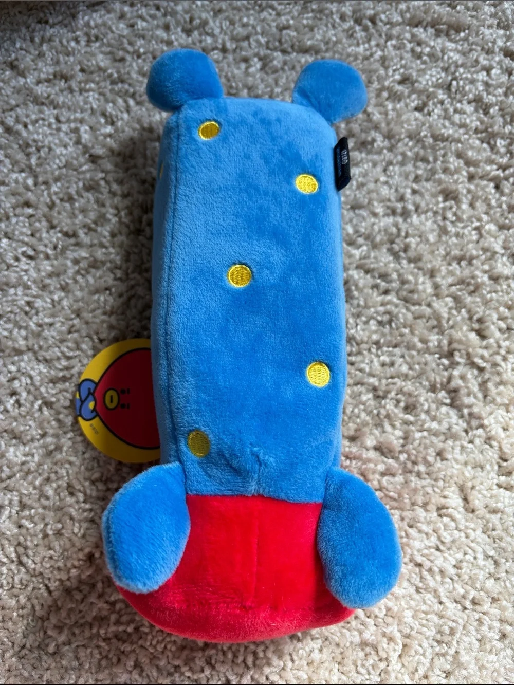 Red Heart Character Plush Pencil Case - Kids Stuffed Animal Accessory